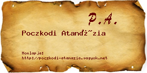 Poczkodi Atanázia névjegykártya